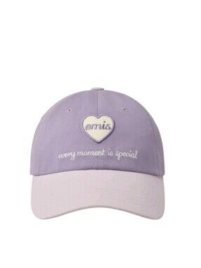emis HEART WAPPEN TONE ON TONE BALL CAP, Pastel Lavender PURPLE